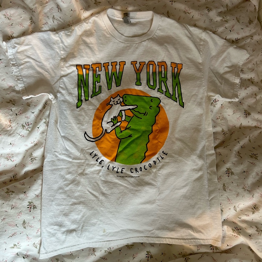 vintage style “Lyle,Lyle The Crocodile” New York Tee